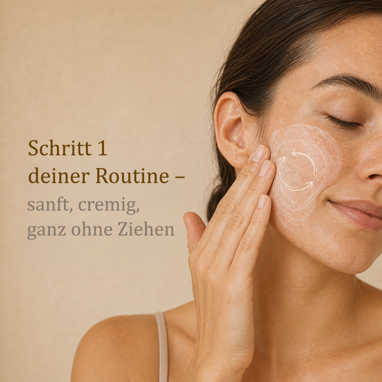 Reinigungsmilch ANISSA Naturkosmetik Anwendung