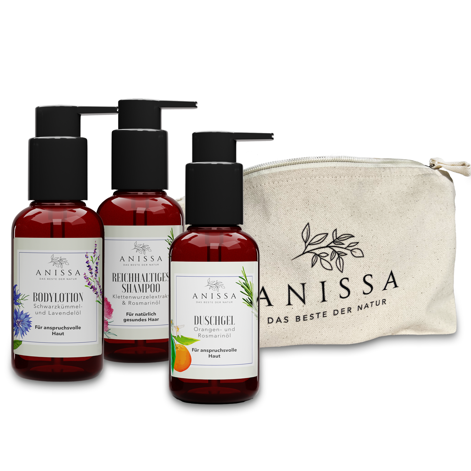 Hautpflege-Ritual Reisebundle + Kulturbeutel